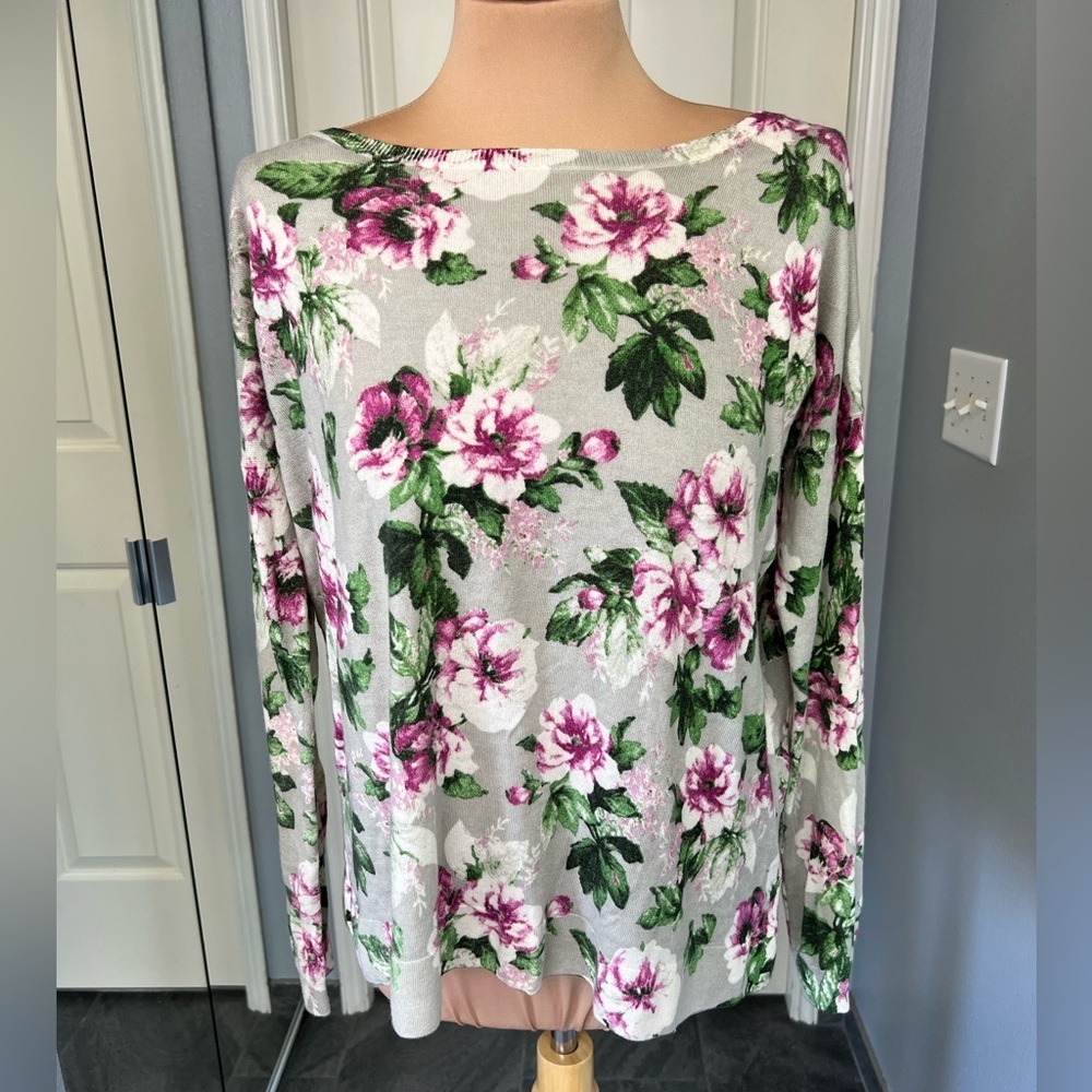 Joie Floral Pullover Sweater Cottagecore